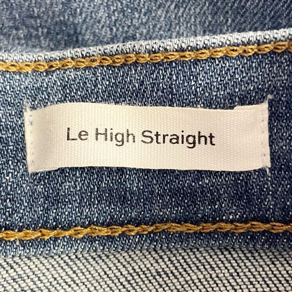 Frame Denim Le High Straight Cropped Jeans in Bestia Medium Wash Women’s Size 29 - Picture 9 of 12
